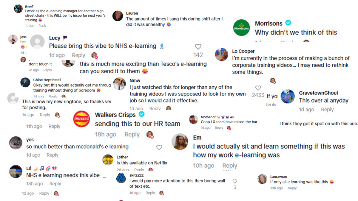 TikTok video comments